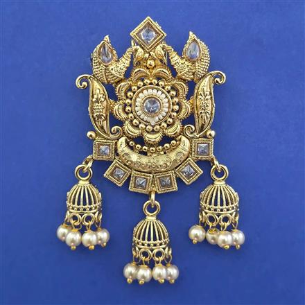 Antique Birds Hair Brooch with Gold Plating