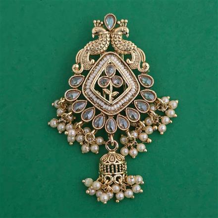 Antique Birds Hair Brooch with Gold Plating