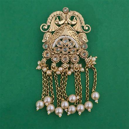 Antique Birds Hair Brooch with Gold Plating