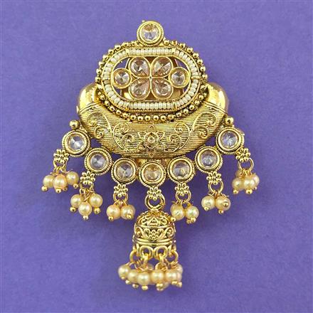 Antique Pearl Brooch with Gold Plating