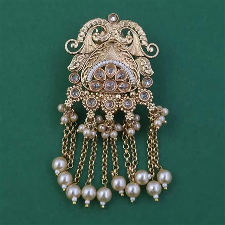 Antique Pearl Brooch with Gold Plating