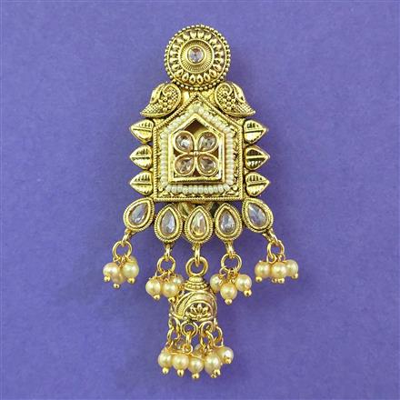 Antique Pearl Brooch with Gold Plating