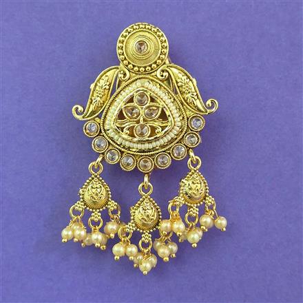 Antique Pearl Brooch with Gold Plating
