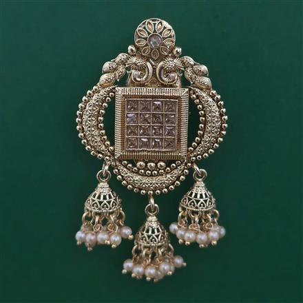Antique Pearl Brooch with Gold Plating