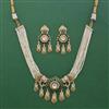 Antique Animal Necklace with Matte Gold Plating