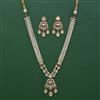 Antique Pearl Necklace with Matte Gold Plating