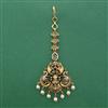Antique Temple Tikka with Matte Gold Plating