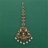 Antique Temple Tikka with Matte Gold Plating