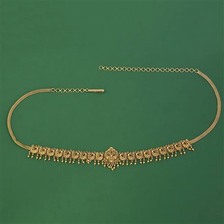Antique Temple Belt with Matte Gold Plating