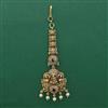 Antique Temple Tikka with Matte Gold Plating