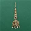 Antique Temple Tikka with Matte Gold Plating