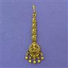 Antique Temple Tikka with Matte Gold Plating