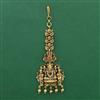 Antique Temple Tikka with Matte Gold Plating