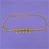 Antique Temple Belt with Matte Gold Plating
