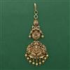 Antique Temple Tikka with Matte Gold Plating