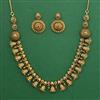 Antique Classic Necklace with Matte Gold Plating