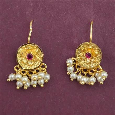 Antique Hoops Earring with Gold Plating