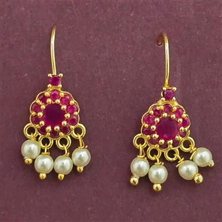 Antique Pearl Earring with Gold Plating