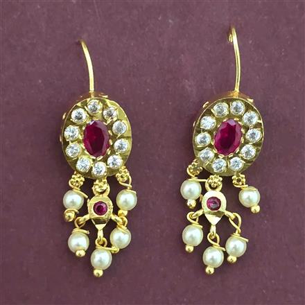 Antique Pearl Earring with Gold Plating