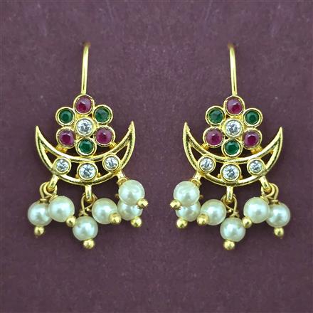 Antique Hoops Earring with Gold Plating
