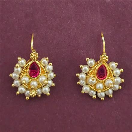 Antique Pearl Earring with Gold Plating