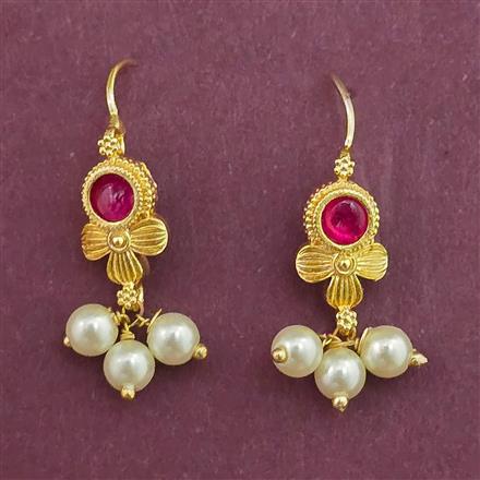 Antique Pearl Earring with Gold Plating