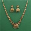 Antique Birds Necklace with Matte Gold Plating