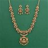 Antique Birds Necklace with Matte Gold Plating