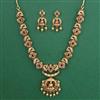 Antique Birds Necklace with Matte Gold Plating