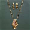 Antique Long Mangalsutra with Matte Gold Plating