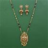 Antique Long Mangalsutra with Matte Gold Plating