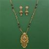 Antique Long Mangalsutra with Matte Gold Plating