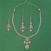 Antique Long Necklace with Mehndi Plating