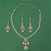 Antique Long Necklace with Mehndi Plating