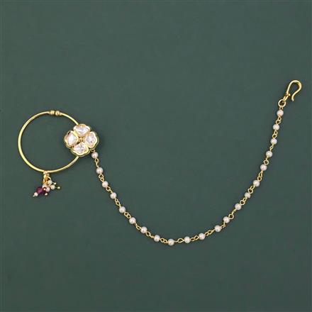 Antique Pressing Nose Ring with Gold Plating