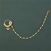 Antique Pearl Nose Ring with Gold Plating