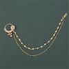 Antique Pearl Nose Ring with Gold Plating