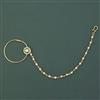 Antique Pearl Nose Ring with Gold Plating