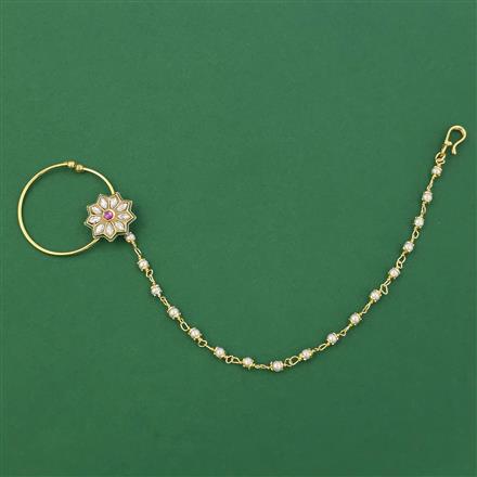 Antique Pressing Nose Ring with Gold Plating
