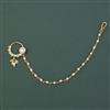Antique Pearl Nose Ring with Gold Plating