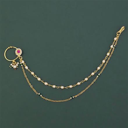 Antique Pressing Nose Ring with Gold Plating