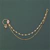 Antique Pearl Nose Ring with Gold Plating