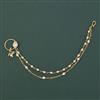 Antique Pearl Nose Ring with Gold Plating