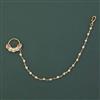 Antique Pearl Nose Ring with Gold Plating