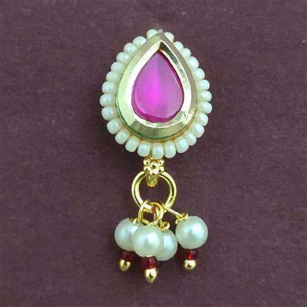 Antique Pearl Nose Ring with Gold Plating