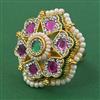 Antique Adjustable Ring with Gold Plating