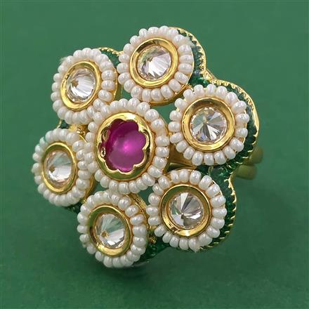 Antique Adjustable Ring with Gold Plating