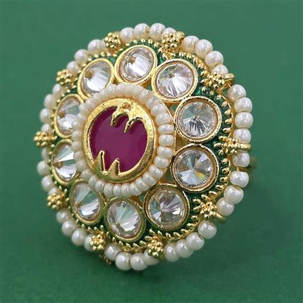Antique Adjustable Ring with Gold Plating