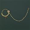 Antique Pearl Nose Ring with Gold Plating