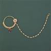 Antique Pearl Nose Ring with Gold Plating